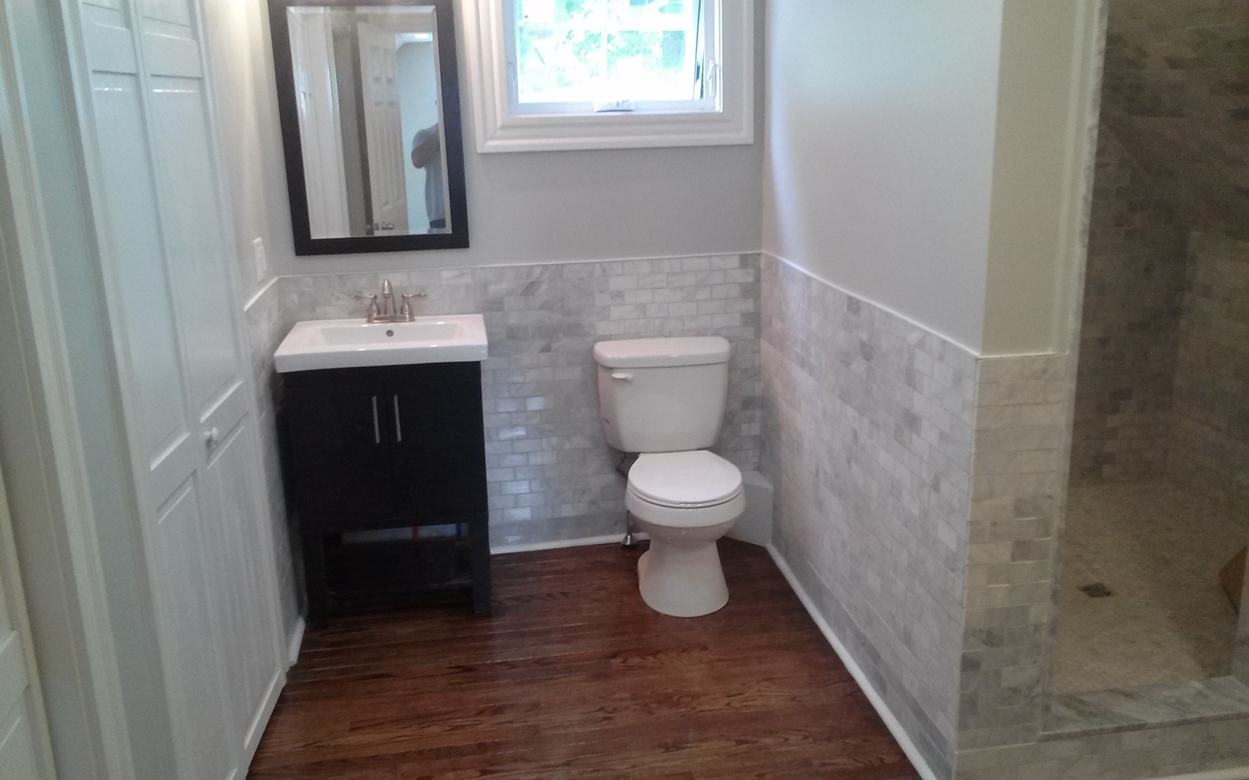 Highland Ave, Watertown master bathroom